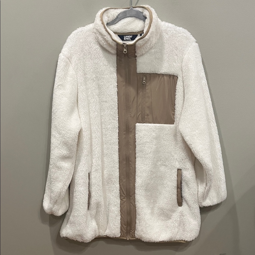 Land’s End Sherpa Fleece Zip Jacket